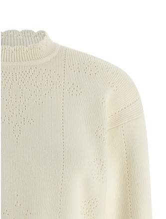 Scalloped hem sweater #