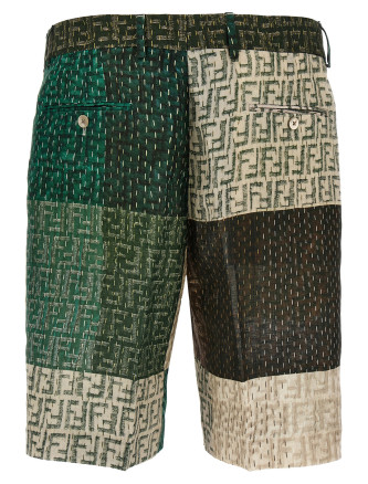 Patchwork bermuda shorts #