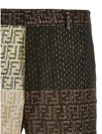 Patchwork bermuda shorts #