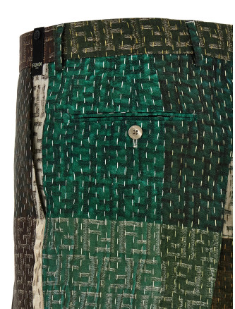 Patchwork bermuda shorts #