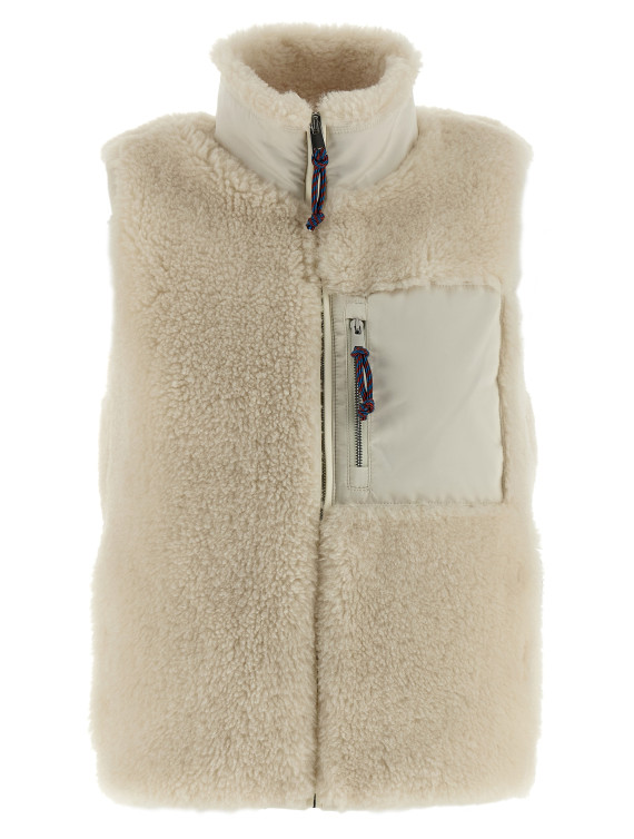 'Colorblock Highpile' vest #1