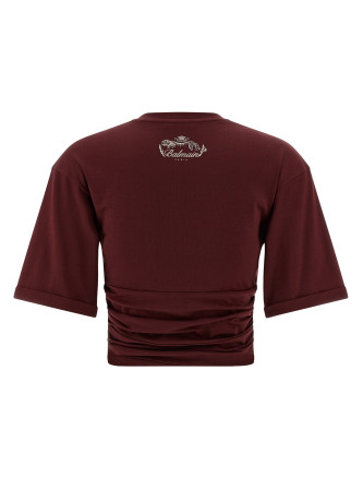 Knotted crop t-shirt #