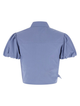 'Blue Cotton Tie Side' top #