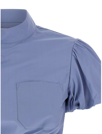 'Blue Cotton Tie Side' top #