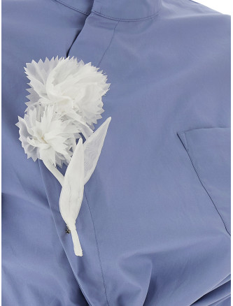 'Blue Cotton Tie Side' top #