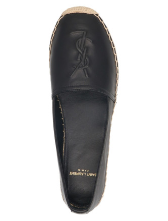 Logo leather espadrilles #