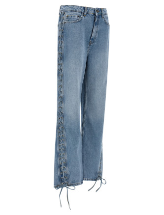 'Twisted lacing' jeans #