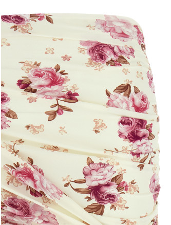 Floral print 'RE26' skirt (615426CREAM) #