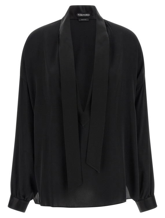 Lavallière neck blouse #1