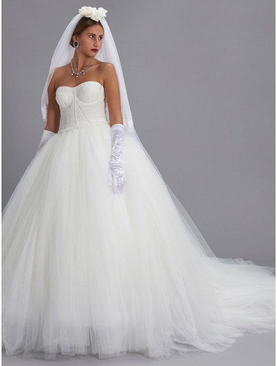 Макси DOLCE & GABBANA Bride dress (F6G7ETHLM0UW0001) #1