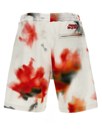'Obscured Flower' bermuda shorts #