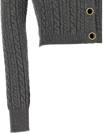 Свитер, кардиган ALESSANDRA RICH Cropped wool cardigan (FABX3867K43920003) #