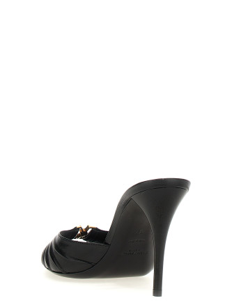 Босоножки на высоком каблуке SAINT LAURENT 'Babylone' (799606AAC4K1000) #