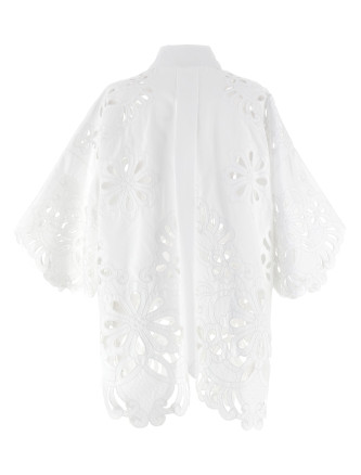Cut-out embroidery shirt #