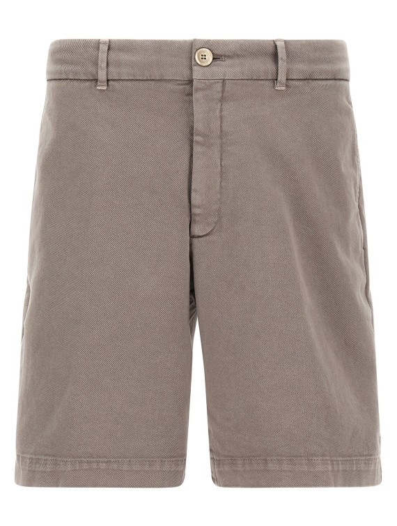 Бермуды, шорты BRUNELLO CUCINELLI Denim bermuda shorts (M277PU0010C7012) #1