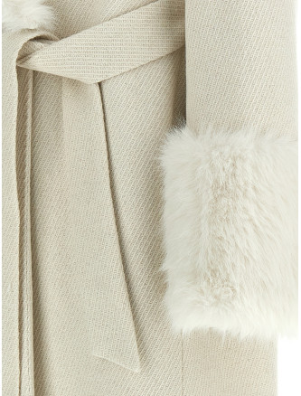 Пальто, тренч TWIN SET Lamé thread coat (252TT204012968) #