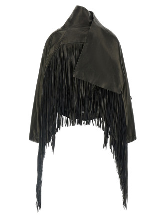 'Cropped Scarf Flight' jacket #