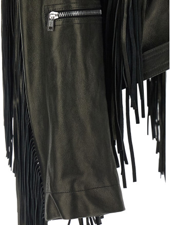 'Cropped Scarf Flight' jacket #