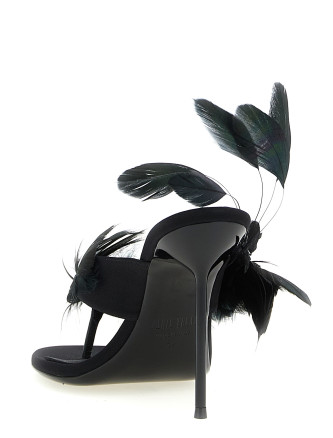 'Lidia Feather Thong' mules #