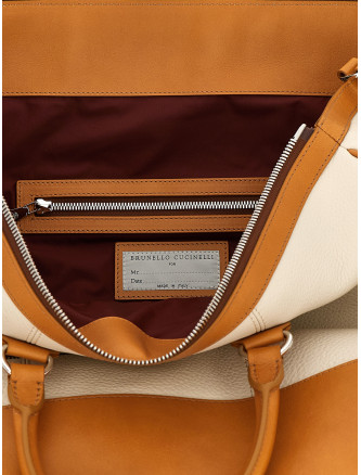 Лайфстайл BRUNELLO CUCINELLI Leather duffel bag (MBATBU431COK17) #