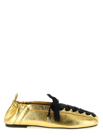 'Lace-Up' ballet flats