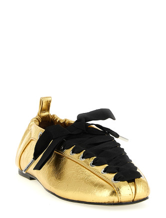 'Lace-Up' ballet flats #