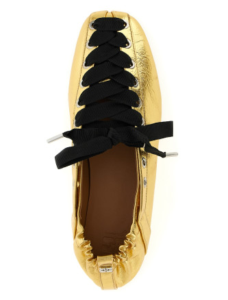 'Lace-Up' ballet flats #