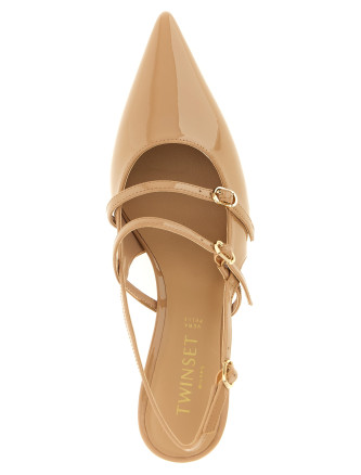 Patent leather slingback #