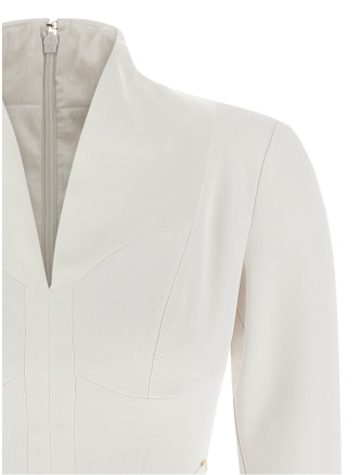 Logo dress with elastic bands #