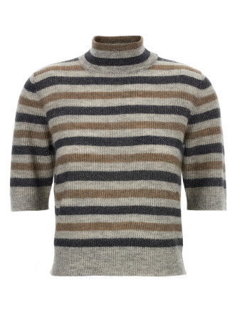 Свитер, кардиган BRUNELLO CUCINELLI Lurex wool cropped sweater