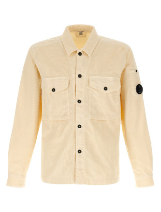 Ribbed velvet overshirt