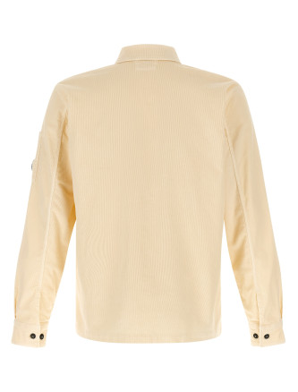 Ribbed velvet overshirt #