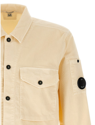 Ribbed velvet overshirt #