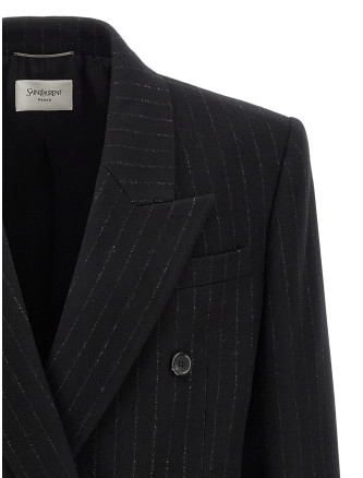 Блейзер SAINT LAURENT Pinstripe blazer (835102Y1M101095) #