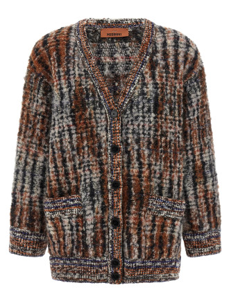 Bouclé wool cardigan