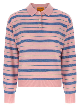 Свитер, кардиган GUEST IN RESIDENCE 'Collegiate Stripe Polo'