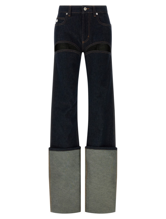 'Denim Pants With Cuts On Front' jeans #1
