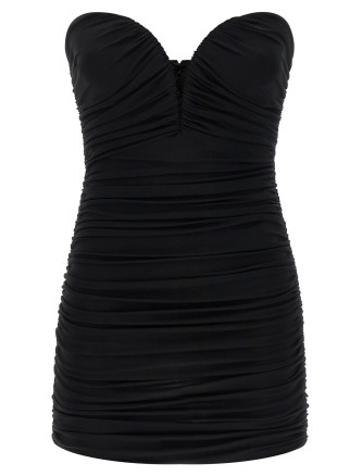 Heart-shaped neckline dress