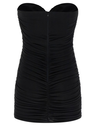 Heart-shaped neckline dress #