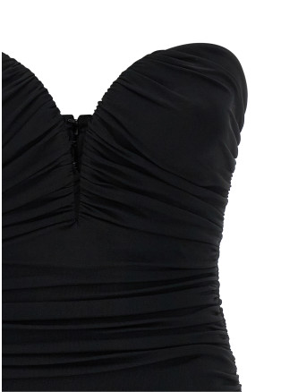 Heart-shaped neckline dress #