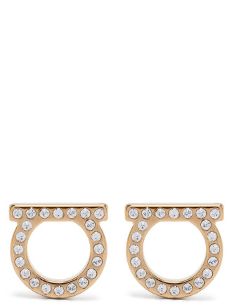 Серьги FERRAGAMO 'Gancini Crystals (L)'