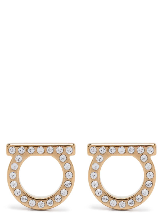 Серьги FERRAGAMO 'Gancini Crystals (L)' (696573CRYSTALOROGLUC) #1