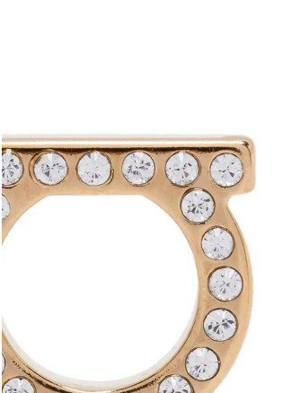 Серьги FERRAGAMO 'Gancini Crystals (L)' (696573CRYSTALOROGLUC) #