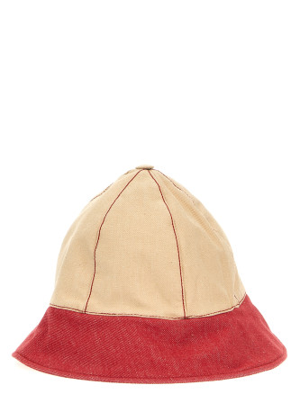 Multicolor denim bucket hat #