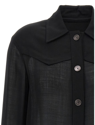 Semi-sheer wool jacket #