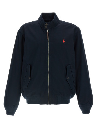 Logo embroidery bomber jacket