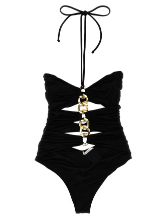 Chain one-piece swimsuit