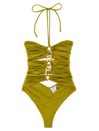 Chain one-piece swimsuit