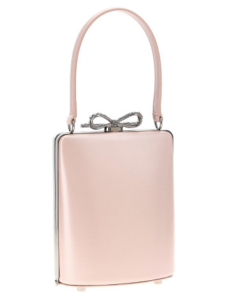 Ручная сумка SELF PORTRAIT 'Pink Leather Mini Bow' (SS25325PPINK) #