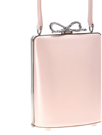 Ручная сумка SELF PORTRAIT 'Pink Leather Mini Bow' (SS25325PPINK) #